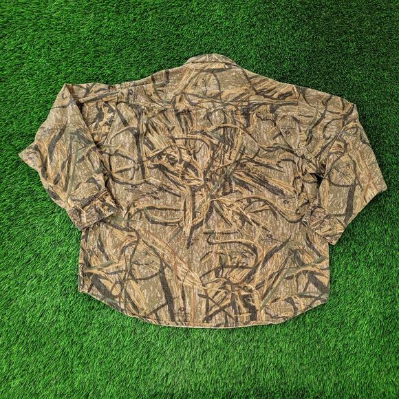 Cabelas Camo Jacket L/XL 26x28 Brown Hunting Baggy Rugged - Picture 2 of 14